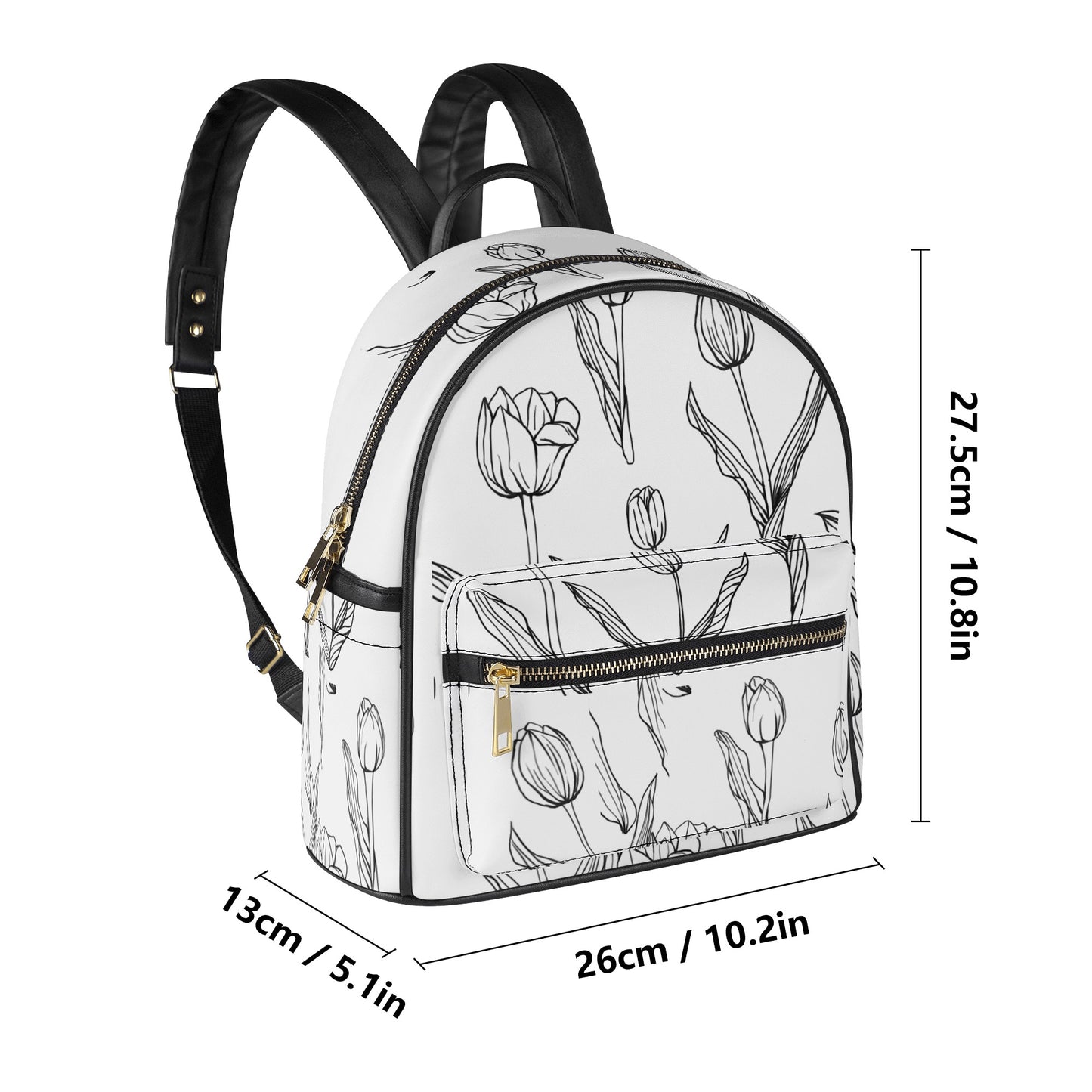 Womens Casual PU Backpack