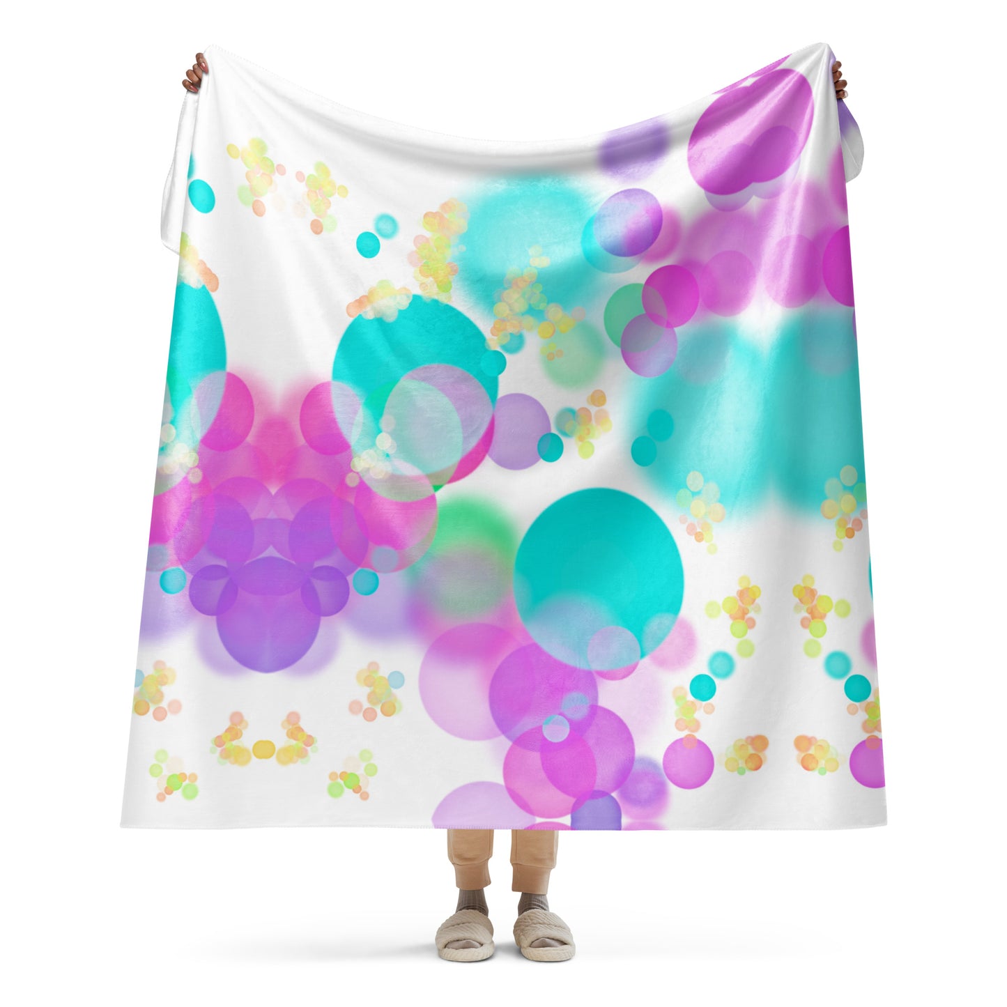 Bubbles Sherpa blanket